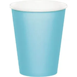 9oz Pastel Blue Hot & Cold Paper Cups (8ct)