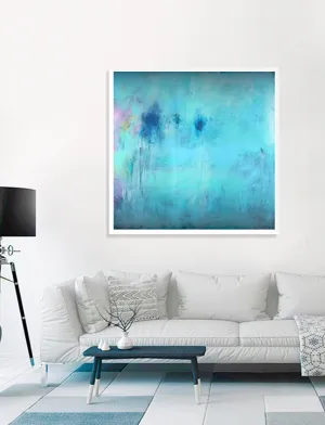 Abstract Print, abstract painting, Teal And Blue, Architecture Art, Modern Art, Apartment Decor, Living Room Wall Art, Large Print