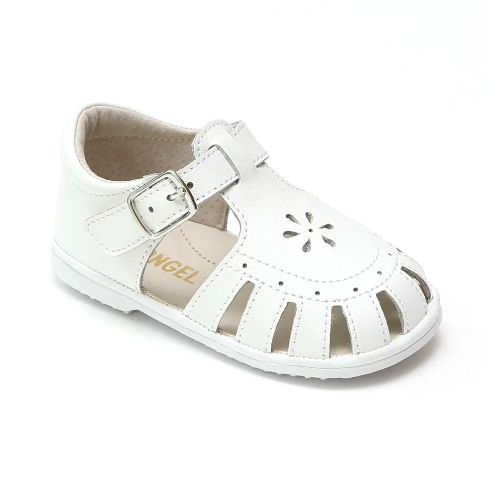 Baby Shelby Caged Leather Sandals