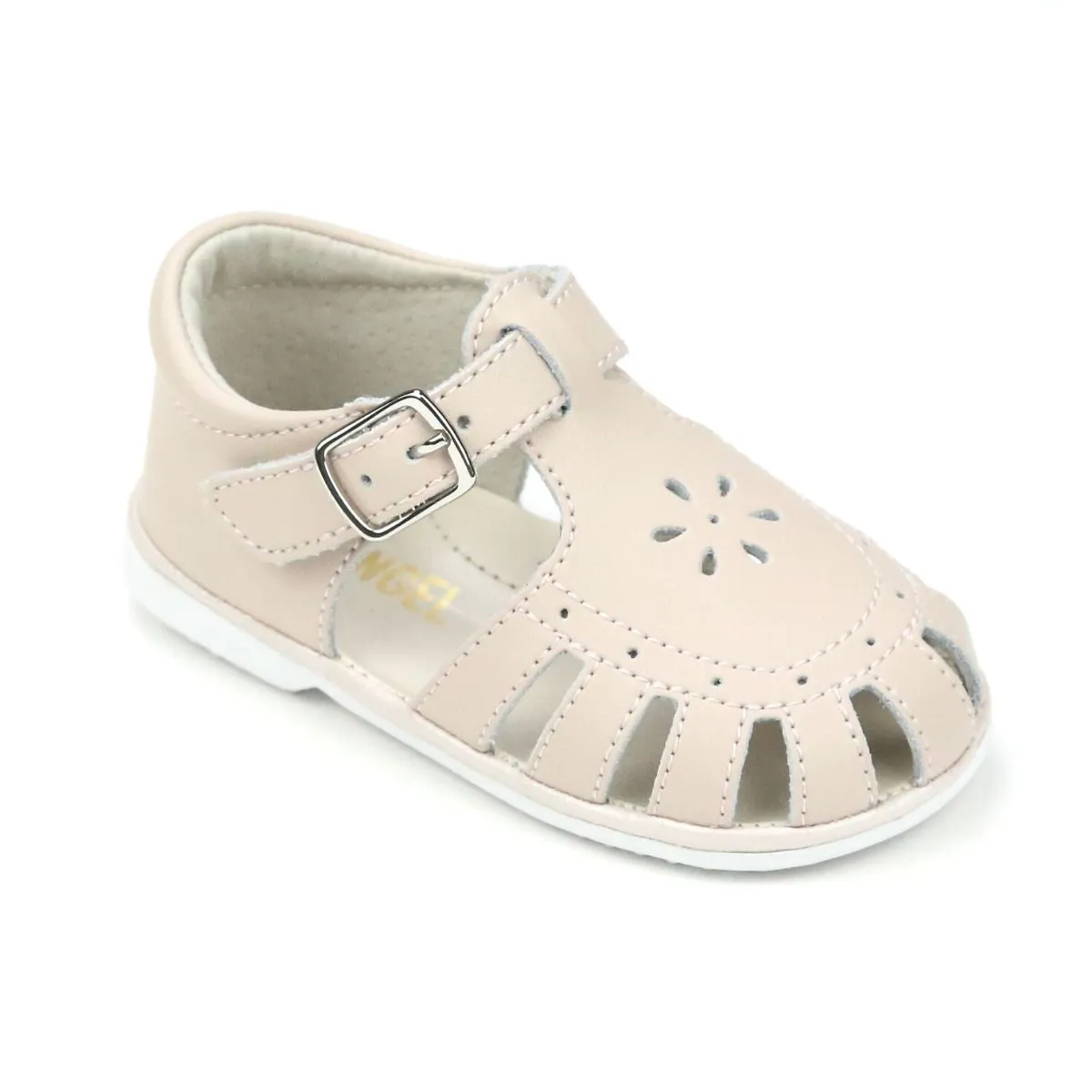 Baby Shelby Caged Leather Sandals