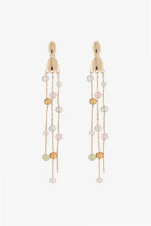 Beaded Long Chain Earrings