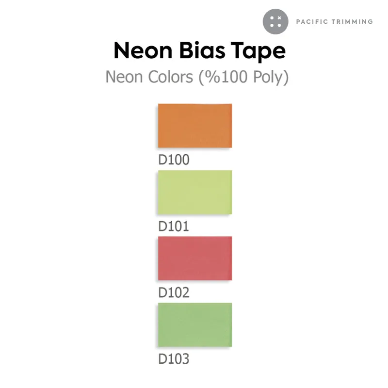 Biyelli 3/4" Neon Bias Tape