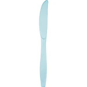 Bulk Pack of 100 Pastel Blue Plastic Knives