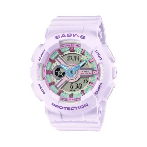 Casio Baby-G BA-110 Lineup Pastel Purple Resin Band Watch BA110XPM-6A BA-110XPM-6A