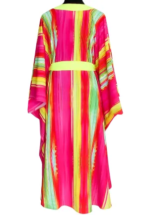 Cruise – Firefall Silk Kimono (Neon Yellow) - Long