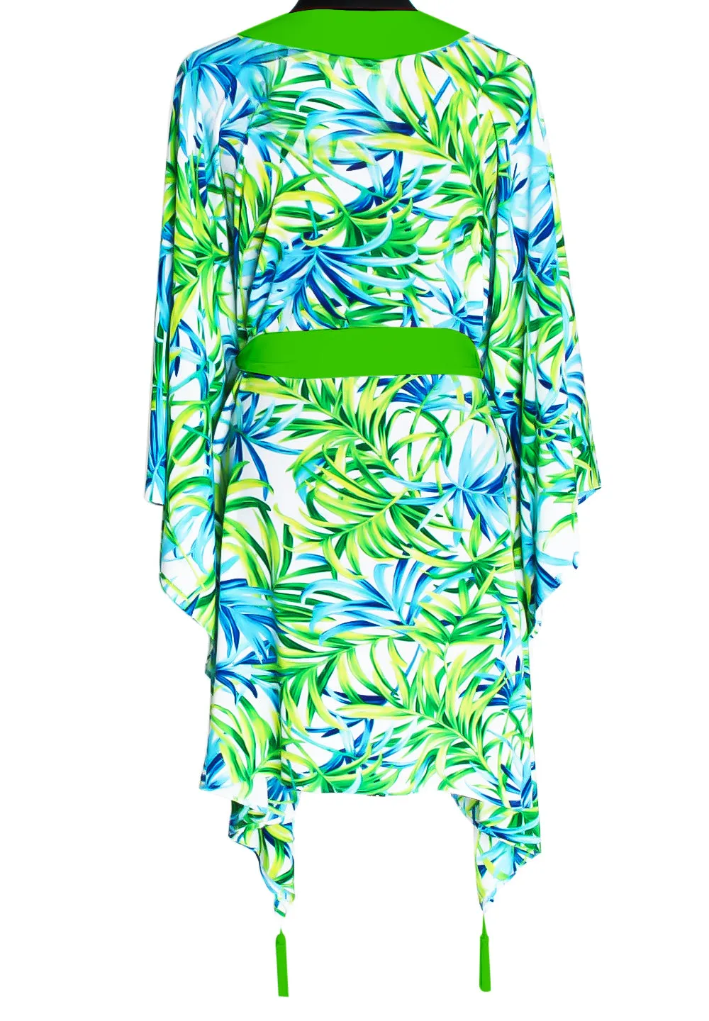 Euphoria – Paradise Palm Kimono (Neon Green)