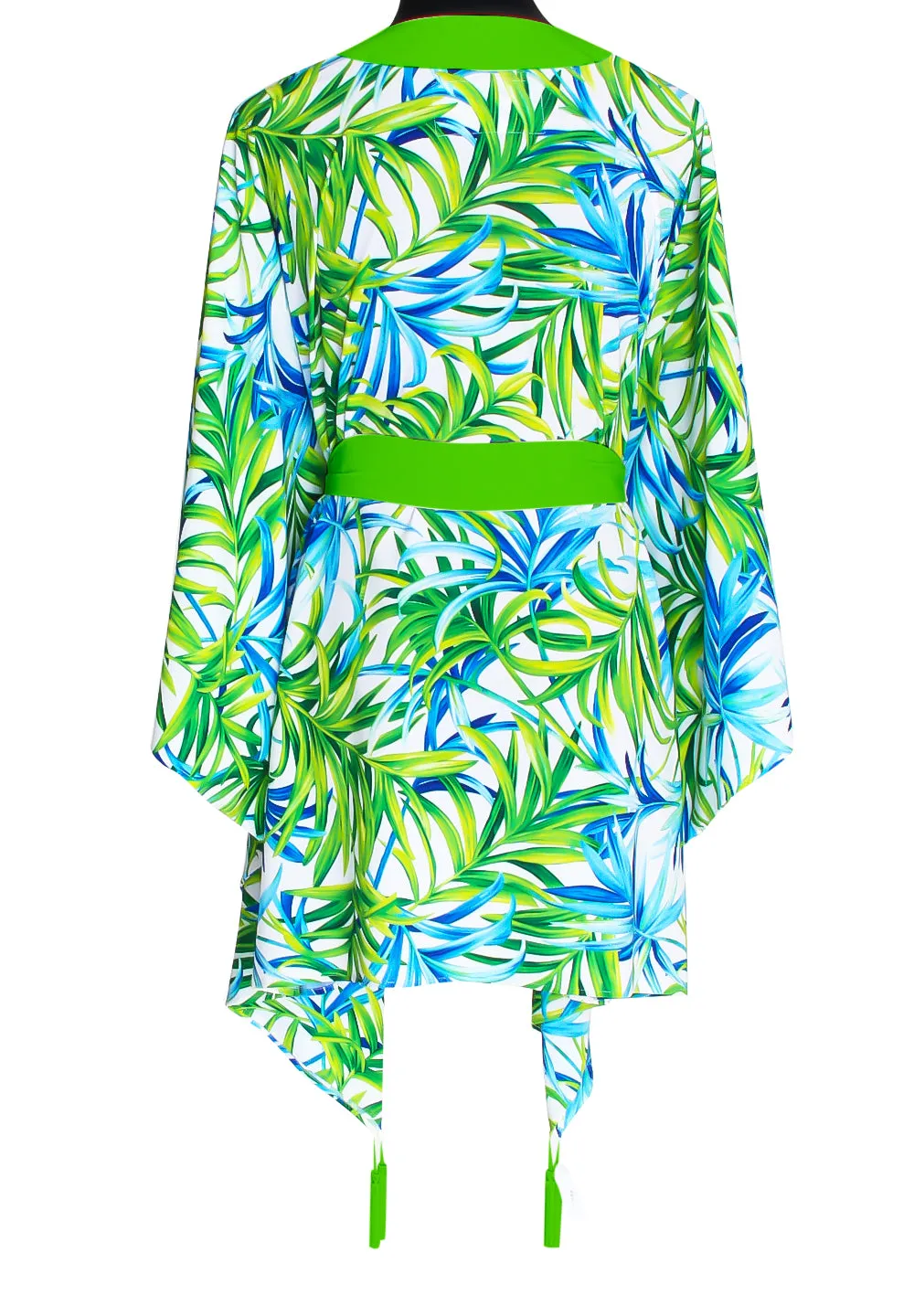 Euphoria – Paradise Palm Kimono (Neon Green)