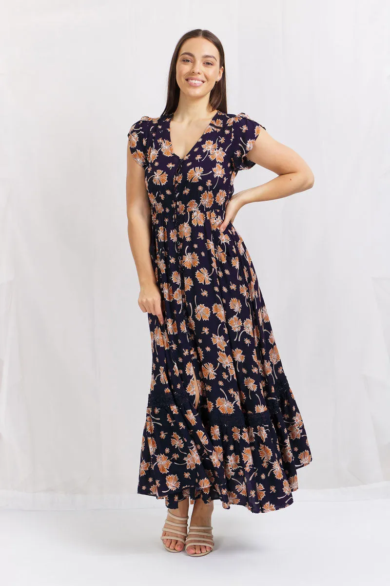 Floral Front Pocket Maxi Dress