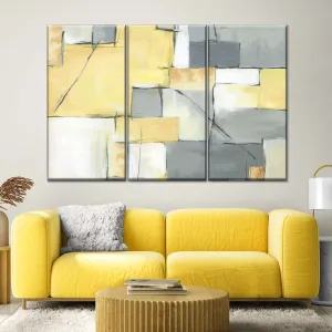 Golden Abstract III Wall Art