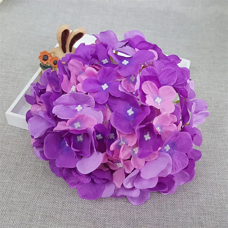 Large Silk Hydrangea Flower Heads 14 Colors