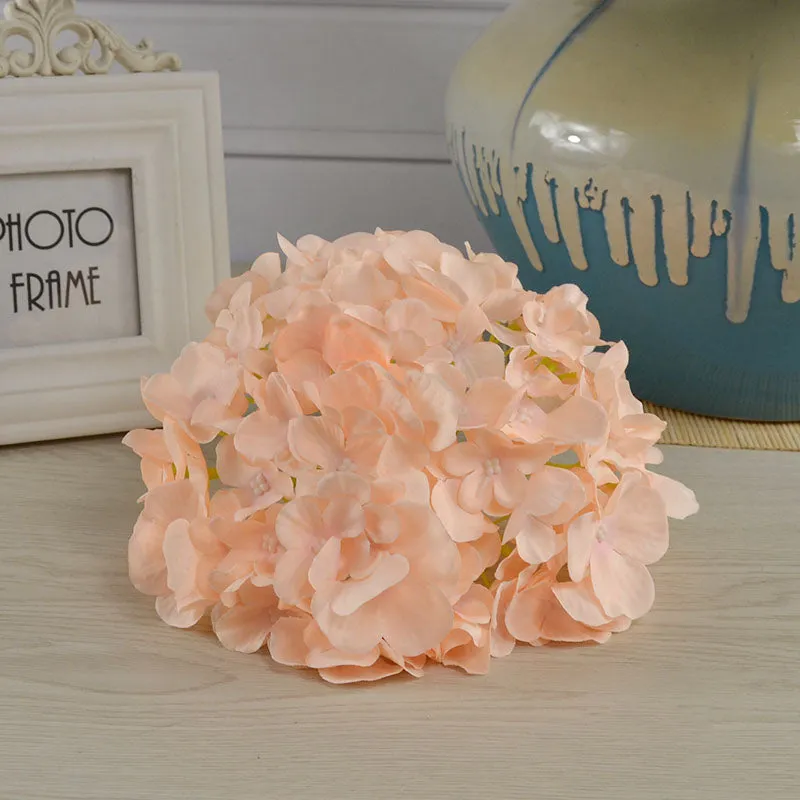 Large Silk Hydrangea Flower Heads 14 Colors