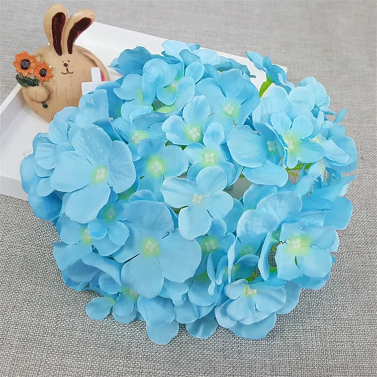 Large Silk Hydrangea Flower Heads 14 Colors