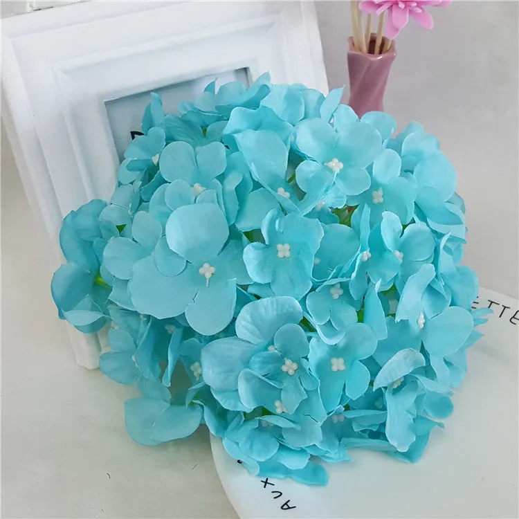 Large Silk Hydrangea Flower Heads 14 Colors