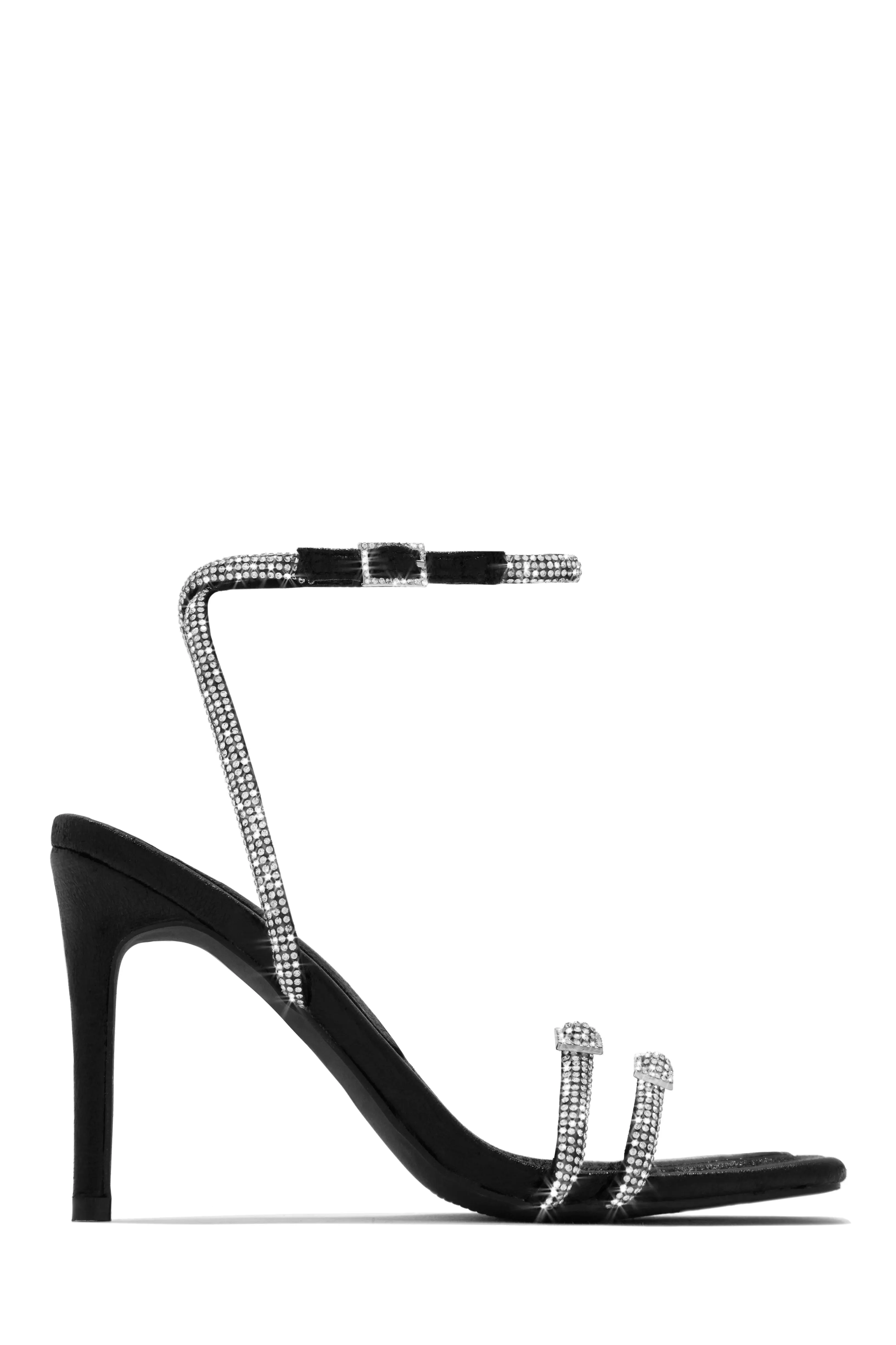 Miliana Embellished Heels - Silver