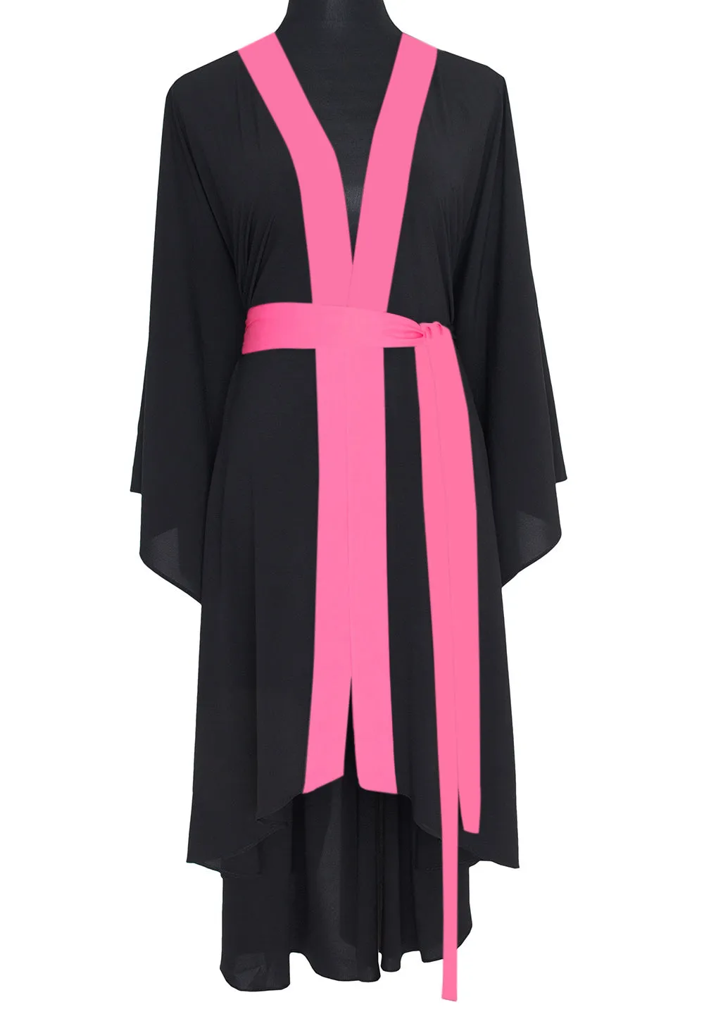 Monochrome - Black Kimono Love (Neon Pink)