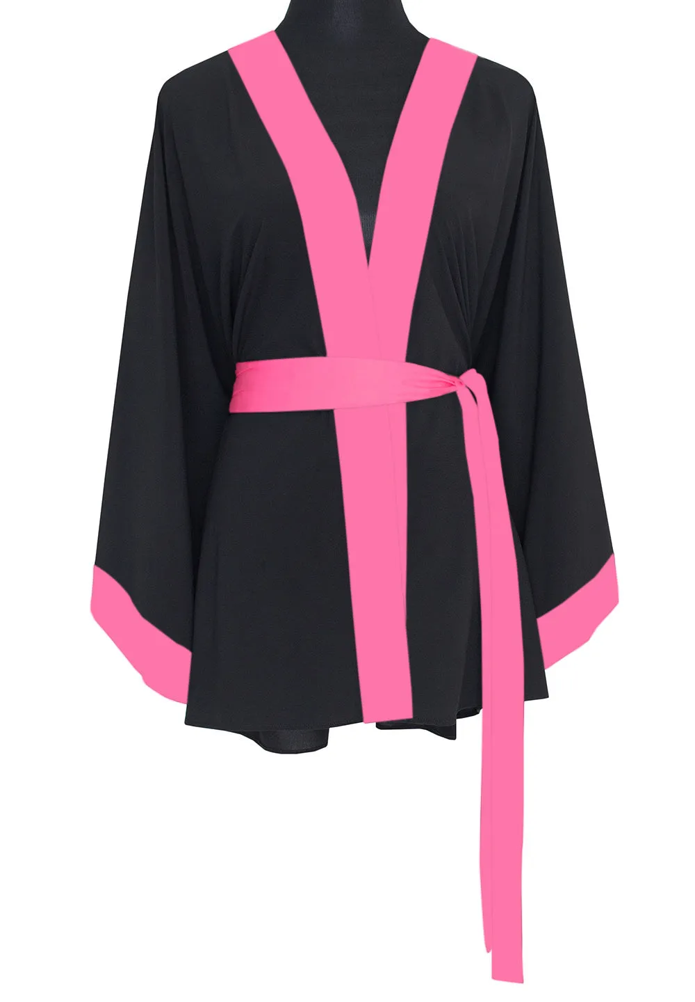 Monochrome - Black Kimono Love (Neon Pink)