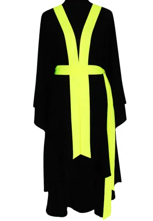 Monochrome - Black Kimono (Neon Yellow)