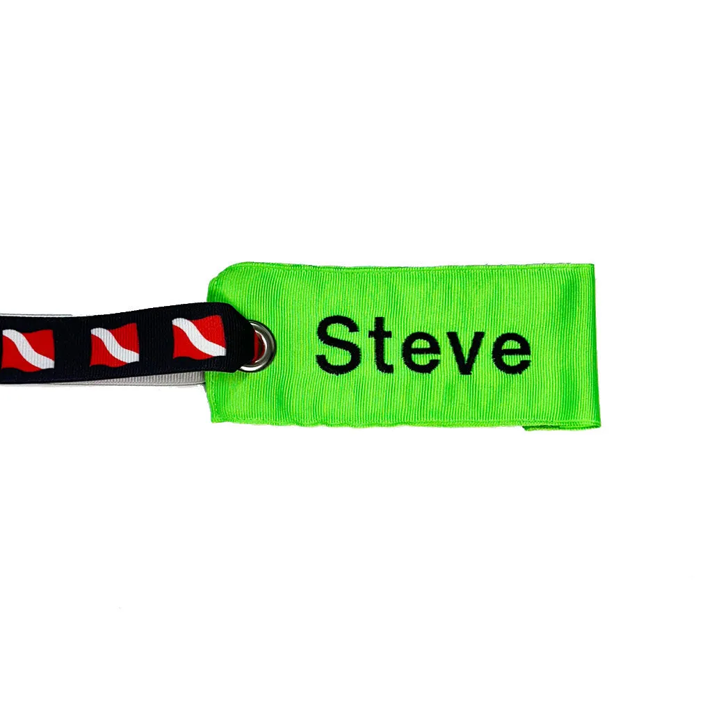 Neon Green Luggage Tag