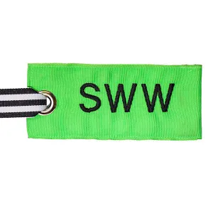 Neon Green Luggage Tag