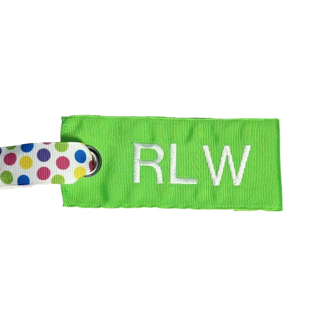 Neon Green Luggage Tag