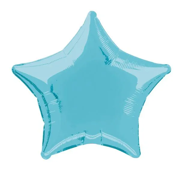 Pastel Blue Star Foil Balloon 50cm