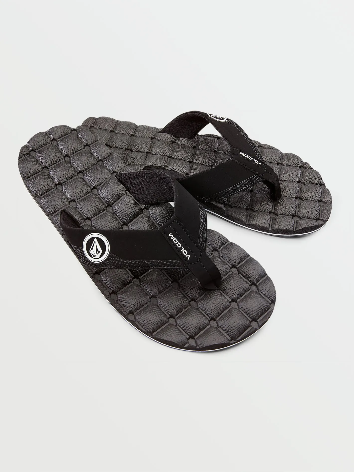 Recliner Sandals - Black White