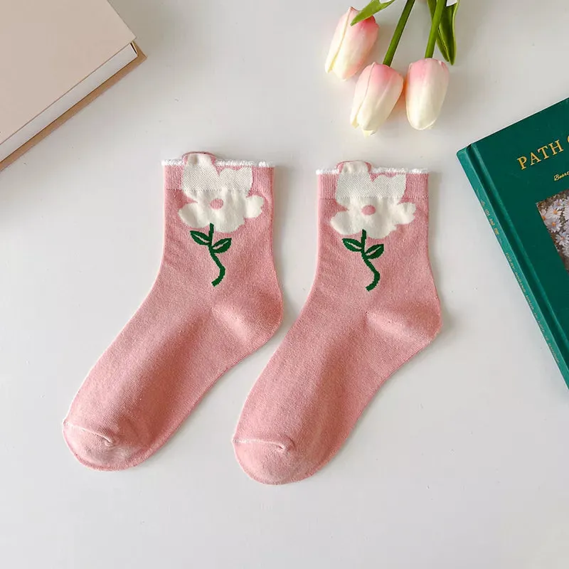 Spring Flower Socks