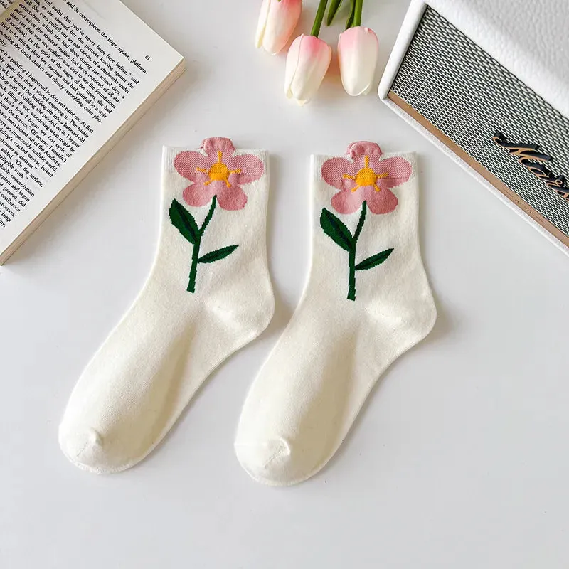 Spring Flower Socks