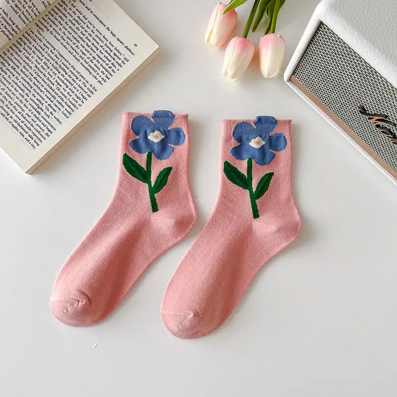 Spring Flower Socks