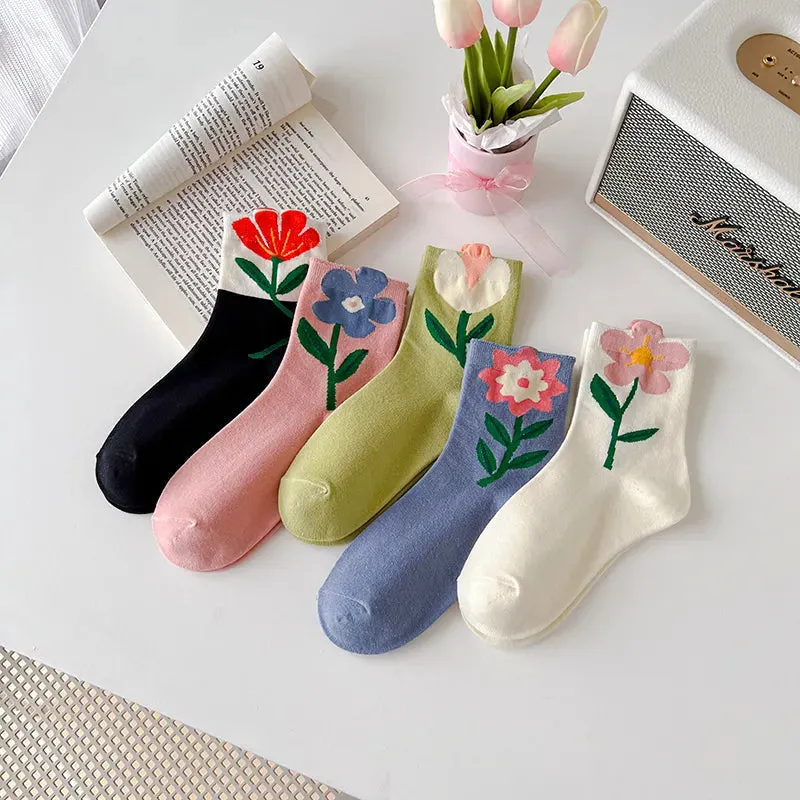 Spring Flower Socks