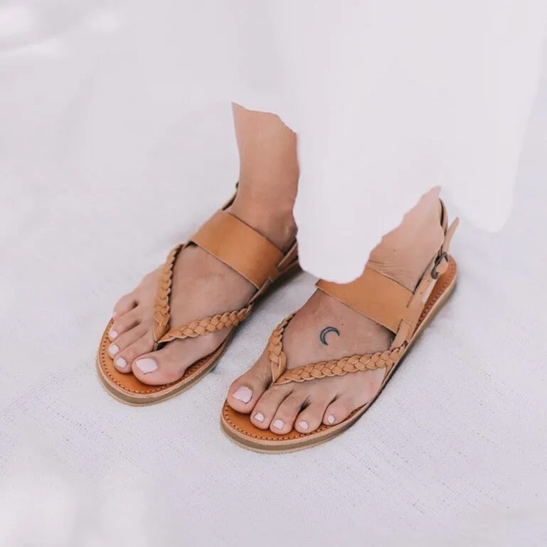 Tarifa Sandals - Tan Leather