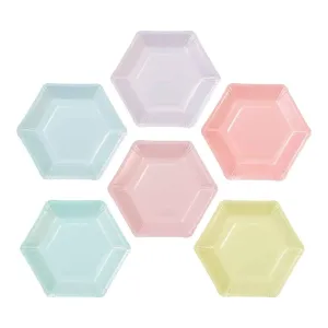 We ♥ Pastels Hexagonal Plates